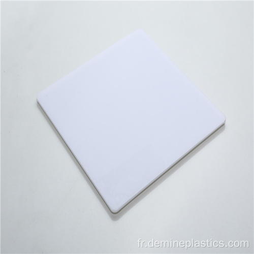 Feuille de diffuseur de lumière LED en polycarbonate de couleur blanche